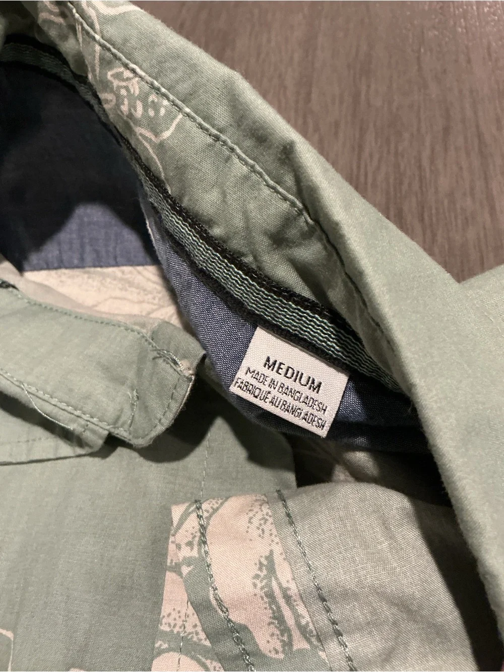 VISSLA Byebiscus Eco Sage Green Short-Sleeve Floral Button-Up Shirt M - Picture 5 of 13